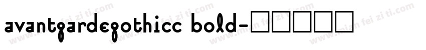 avantgardegothicc bold字体转换